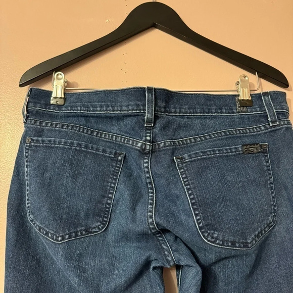 7 For all Mankind  Roxanne Dark Blue Jeans Size 30 - Picture 5 of 9